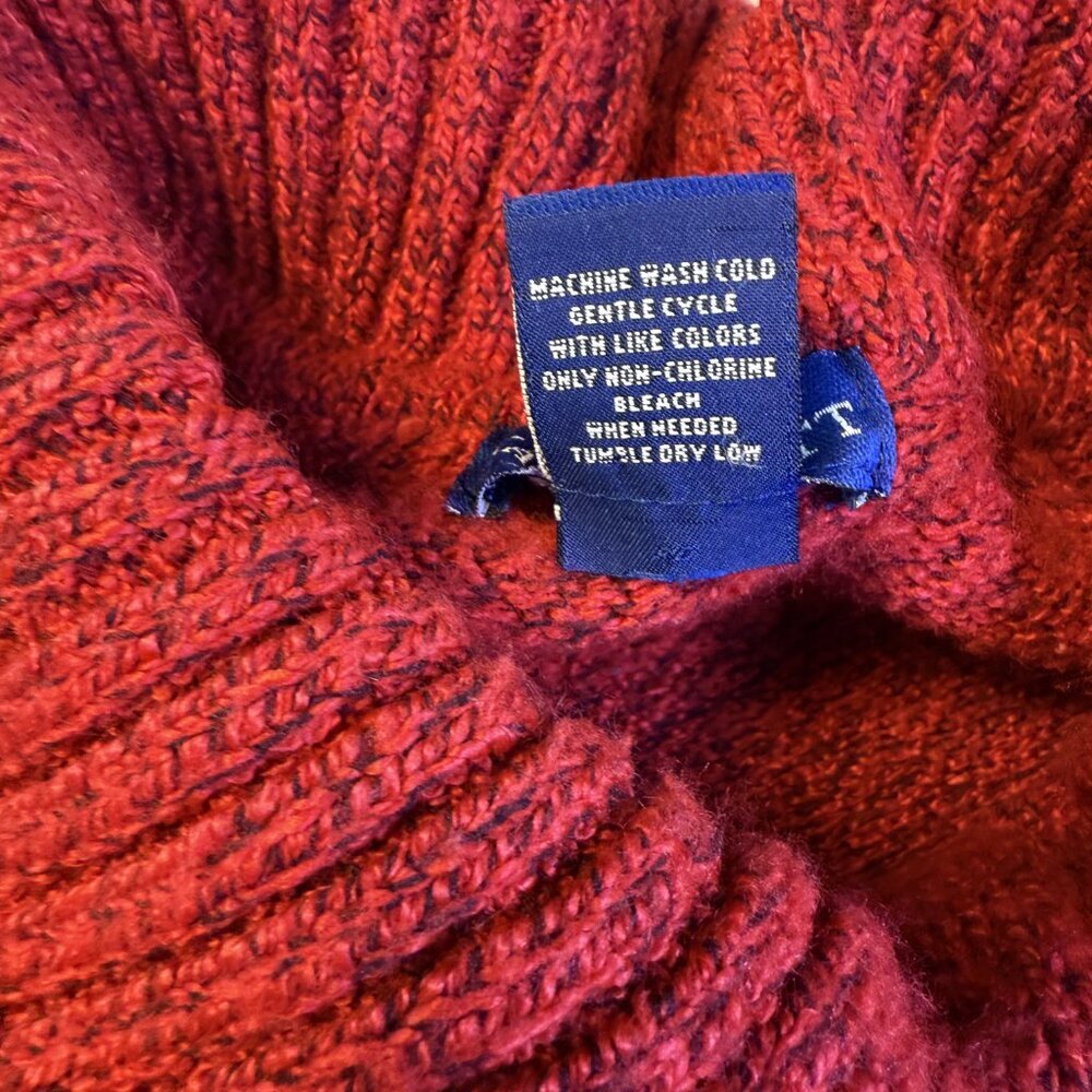 Karen Scott Womens Button Shawl-Collar Sweater Red Size Large Knit F340 - Picture 5 of 9